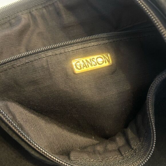 GANSON Black Suede Shoulder Bag - Picture 8 of 8